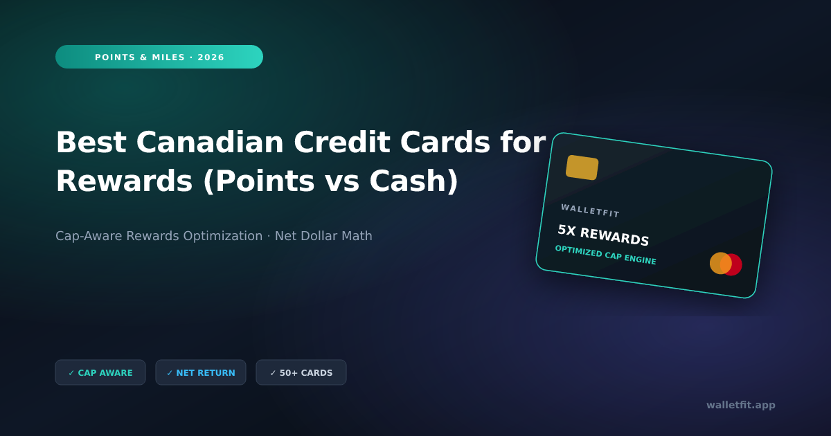Best Canadian Credit Cards for Rewards (Points vs Cash)