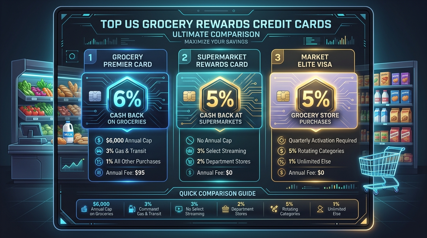 Best Credit Cards for Groceries US 2026 Comparison