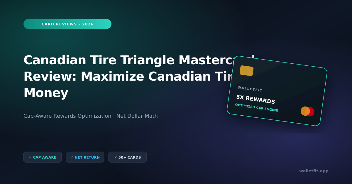 Canadian Tire Triangle Mastercard Review: Maximize Canadian Tire Money