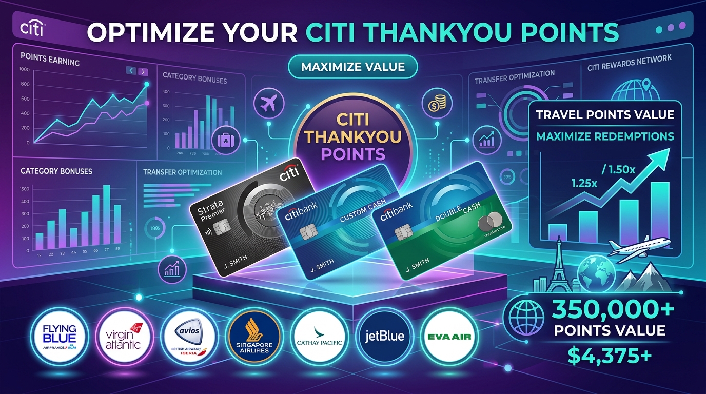 Citi ThankYou Points Transfer Partners and Optimization Guide