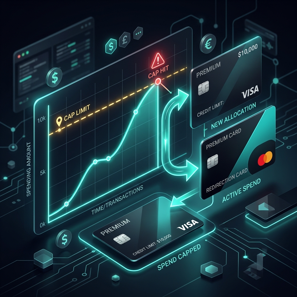 Cap-Aware Credit Card Rewards Optimization Illustration