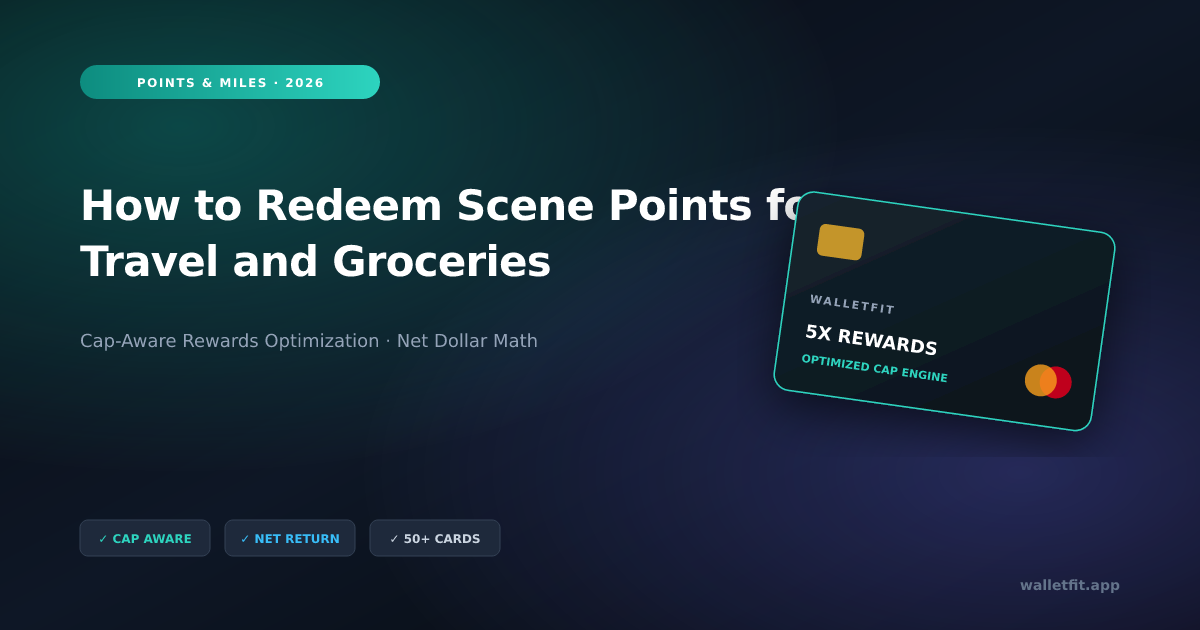 How to Redeem Scene Points for Travel and Groceries