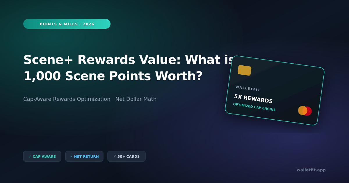 Scene+ Rewards Value: What is 1,000 Scene Points Worth?