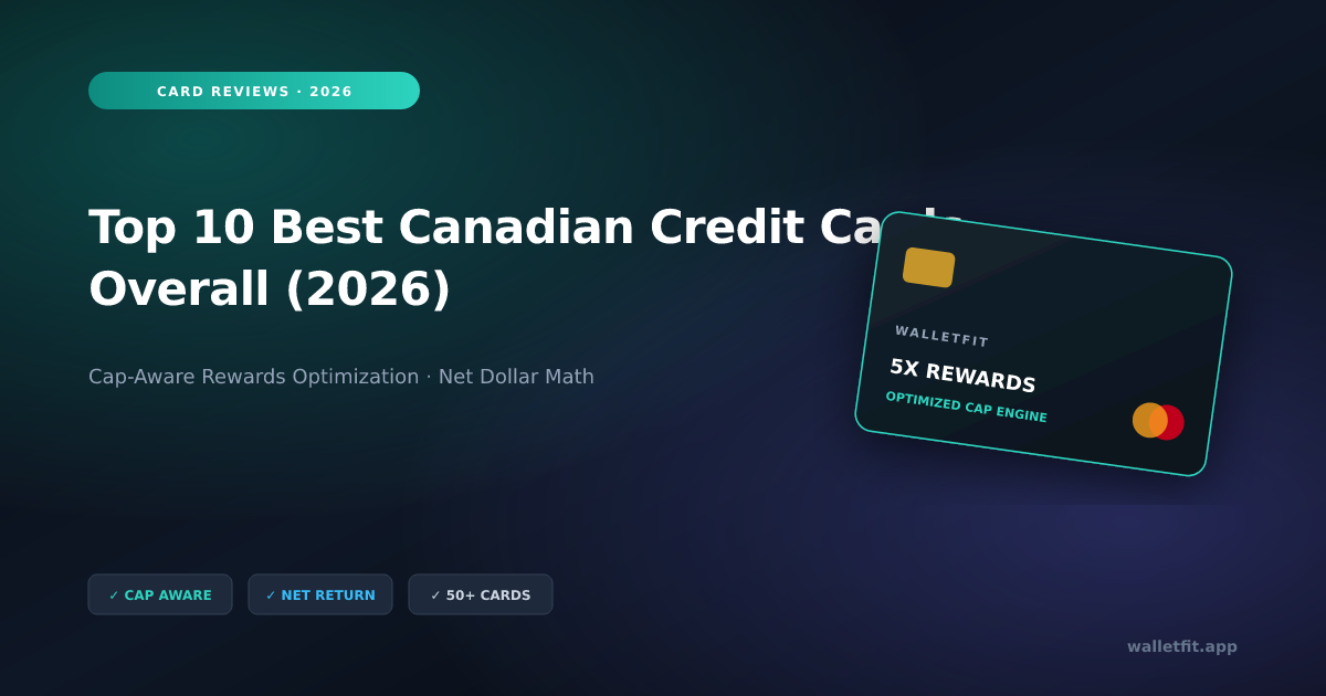 Top 10 Best Canadian Credit Cards Overall (2026)